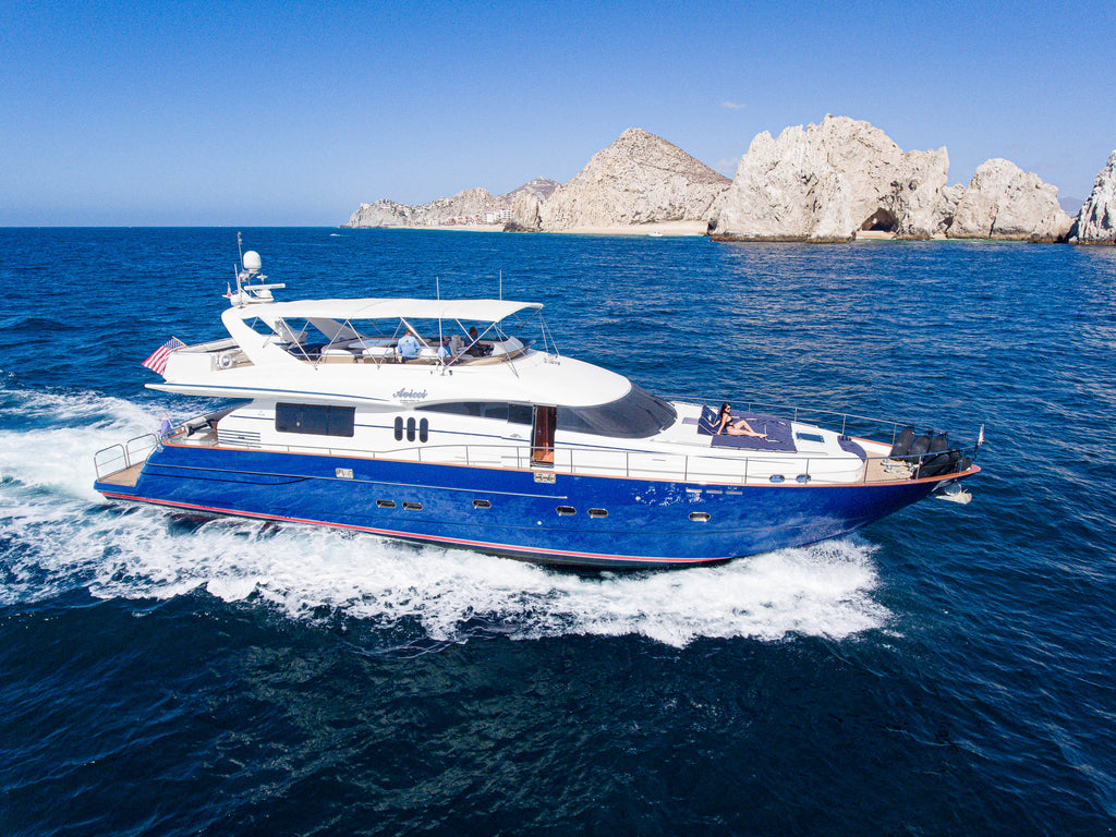 A Private Cabo Yacht Charter aboard our beautiful 85 ft Viking Princess Yacht | Best Cabo Yachts