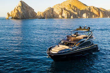 80' Sunseeker Manhattan Private Yacht Exterior | Best Cabo Yacht Charters in Cabo San Lucas, MX