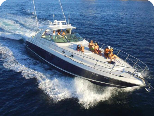 Beautiful 60 Foot Sea Ray Sundancer Luxury Yacht sailing the Baja California in Cabo San Lucas, MX