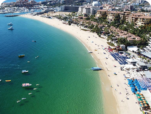 Medano Beach in Cabo San Lucas, MX