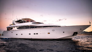 Beautiful 105 foot Maiora Super Yacht in Cabo San Lucas, MX charted by Best Cabo Yachts