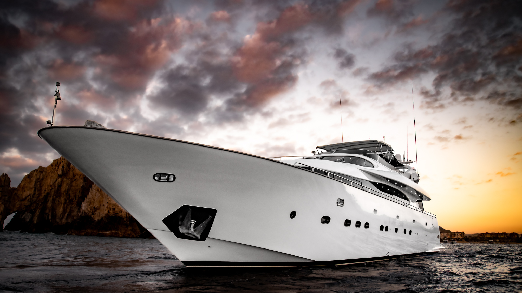 105' Azimut Super Yacht in Cabo San Lucas, MX being chartered with Best Cabo Yachts