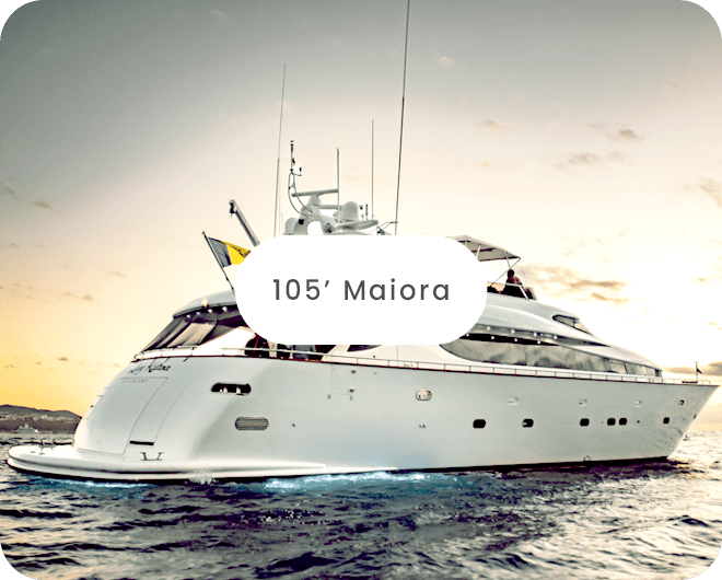 105' Maiora Super Yacht in Cabo San Lucas, MX chartered with Best Cabo Yachts